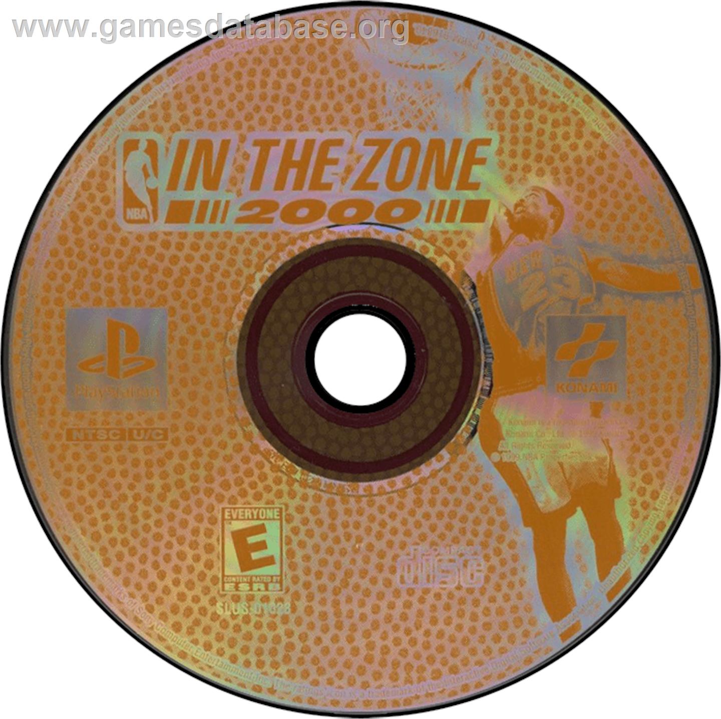 NBA in the Zone 2000 - Sony Playstation - Artwork - Disc