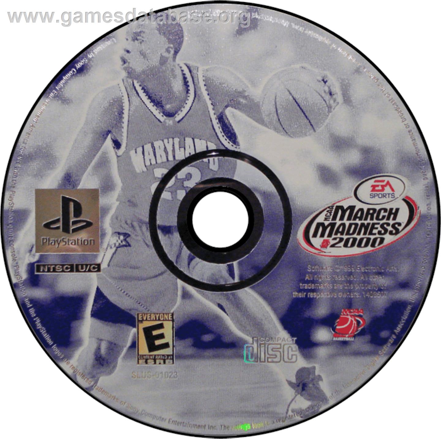 NCAA March Madness 2000 - Sony Playstation - Artwork - Disc