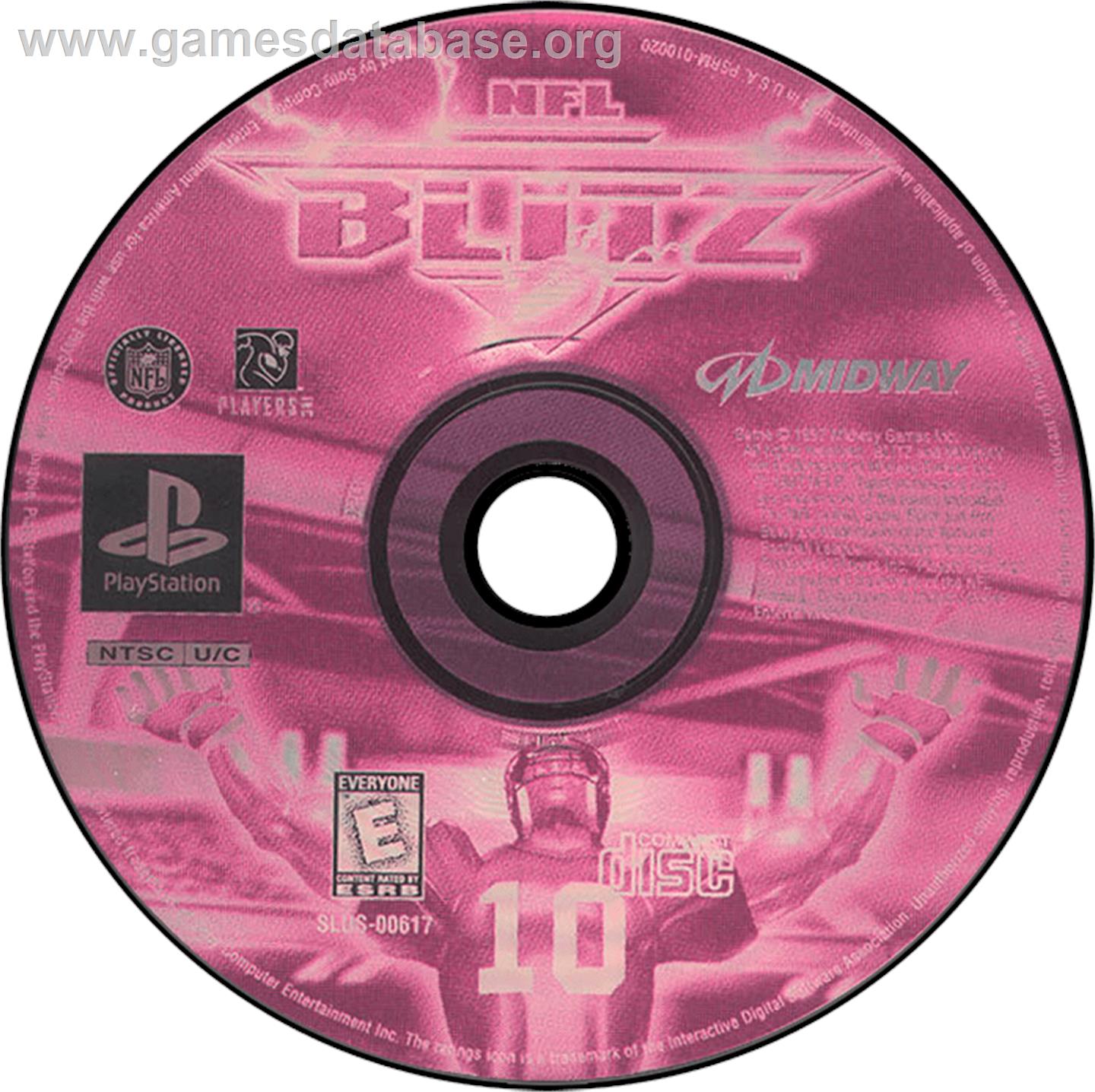 NFL Blitz - Sony Playstation - Artwork - Disc