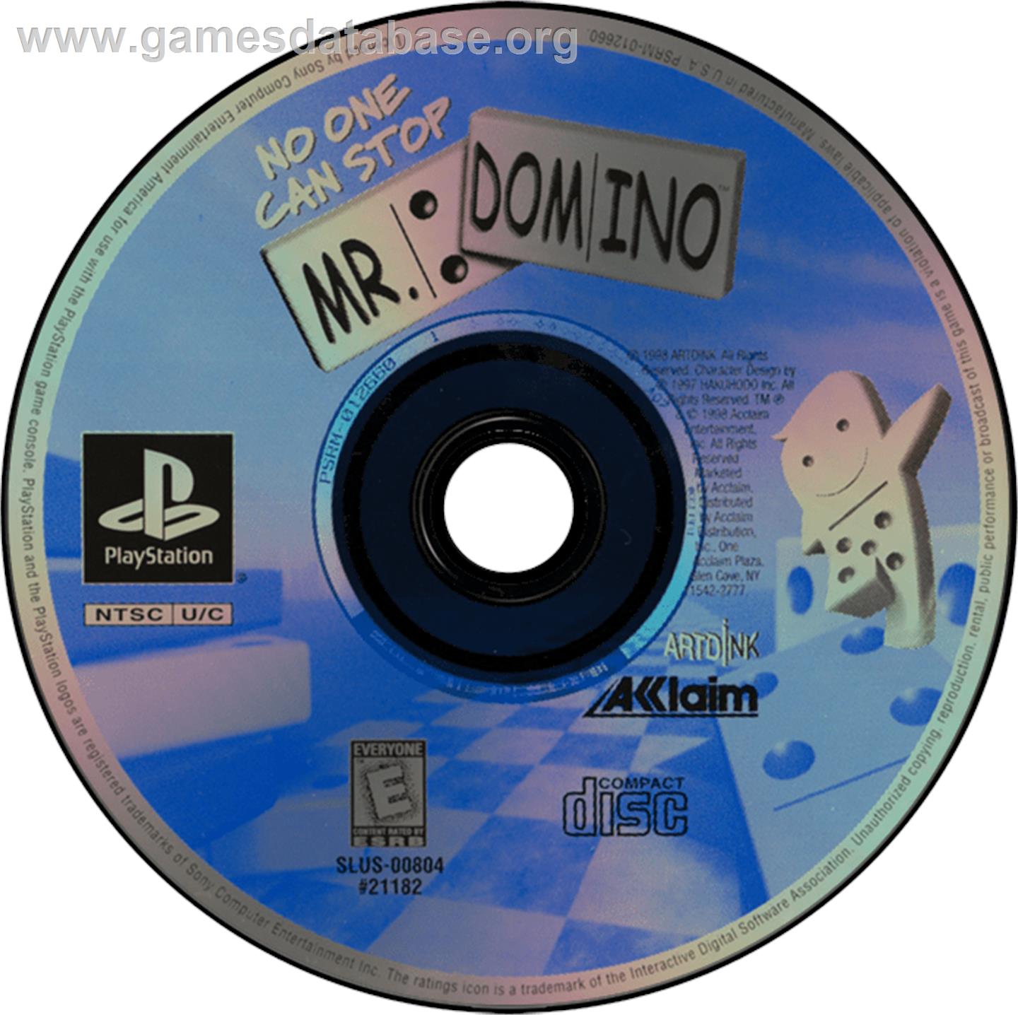 No One Can Stop Mr. Domino - Sony Playstation - Artwork - Disc