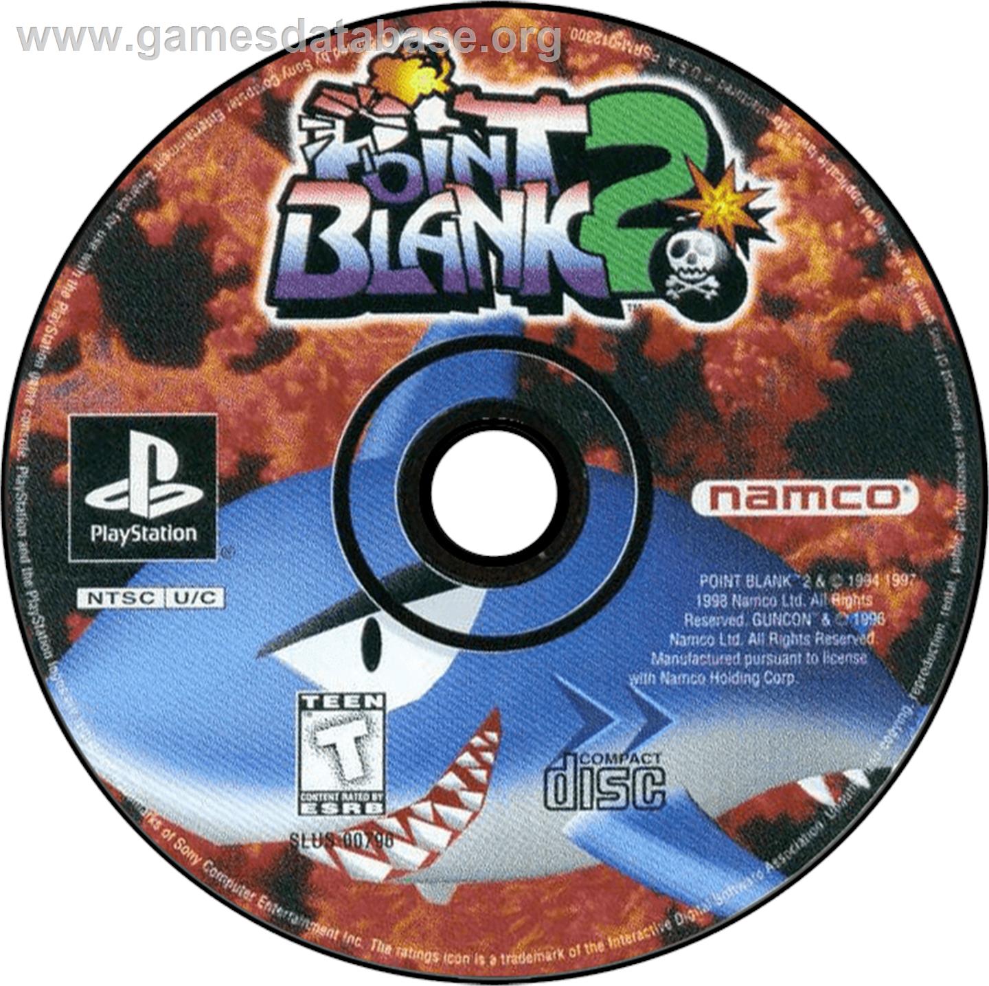 Point Blank 2 - Sony Playstation - Artwork - Disc