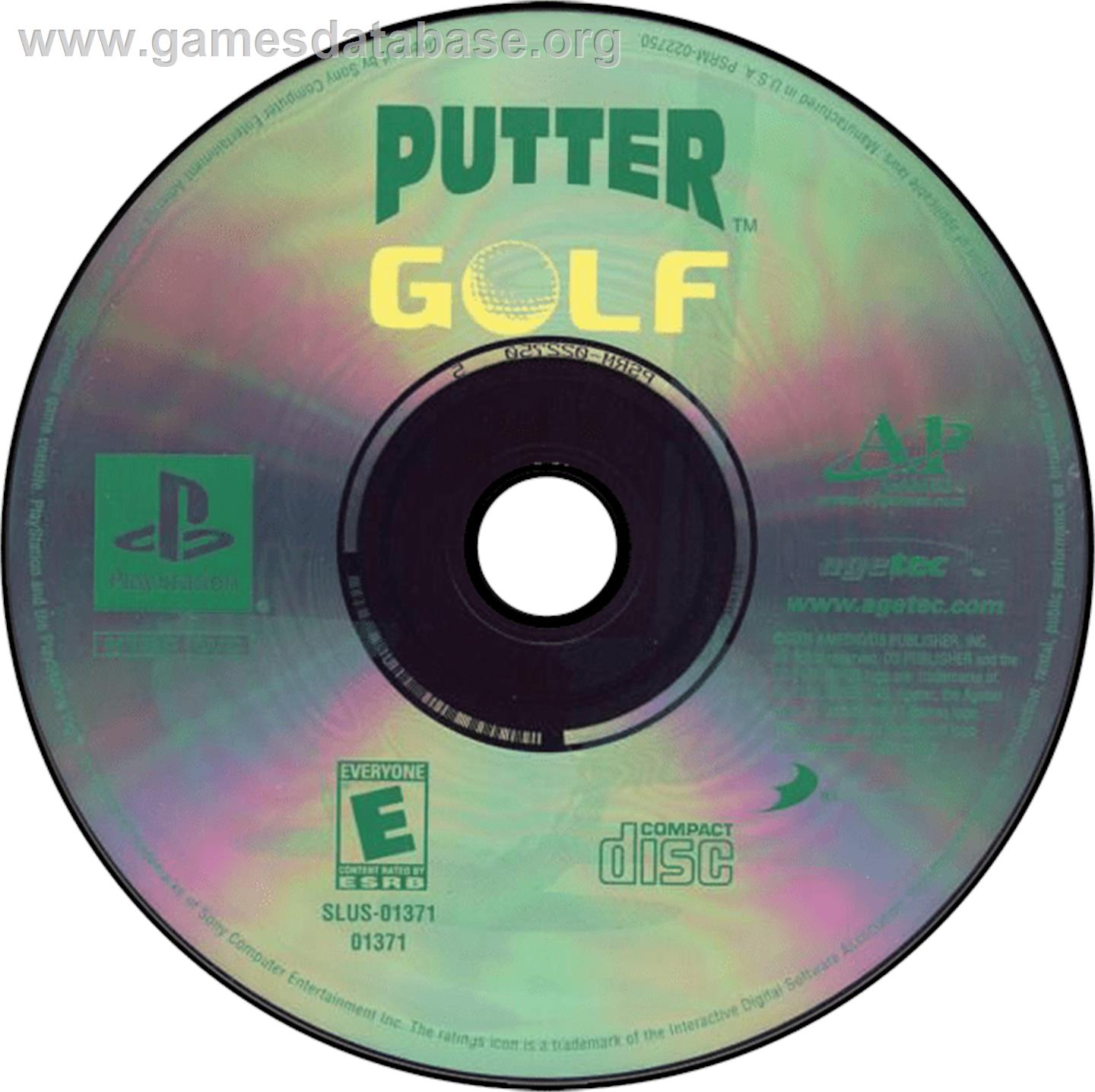 Putter Golf - Sony Playstation - Artwork - Disc