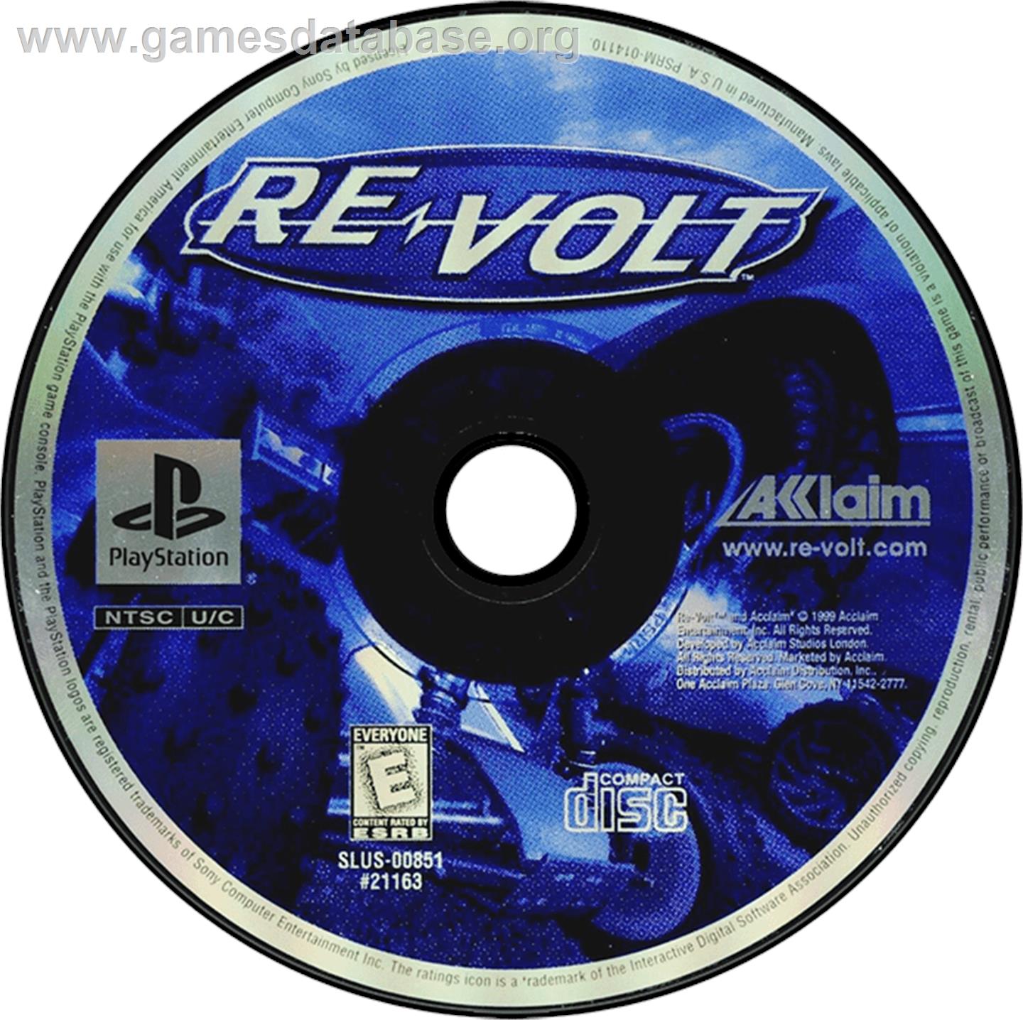 Re-Volt - Sony Playstation - Artwork - Disc