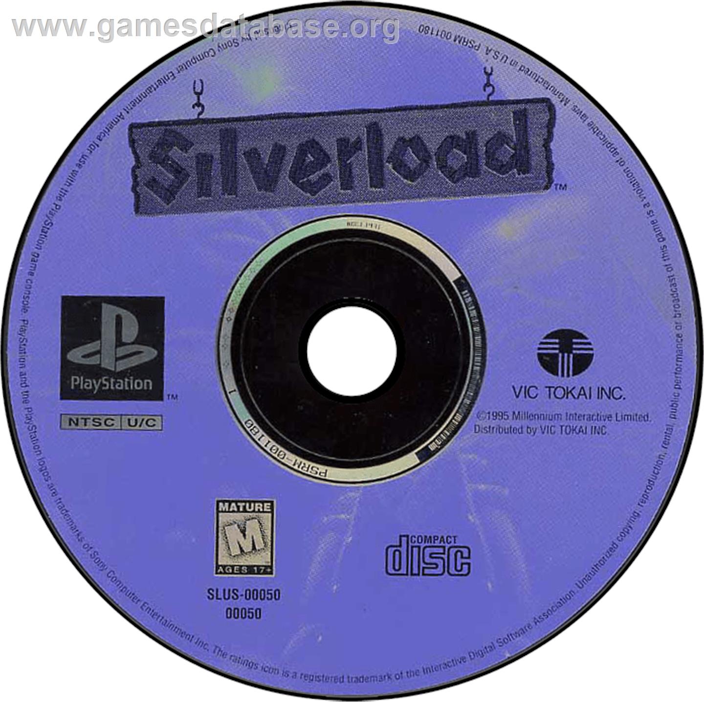 Silverload - Sony Playstation - Artwork - Disc