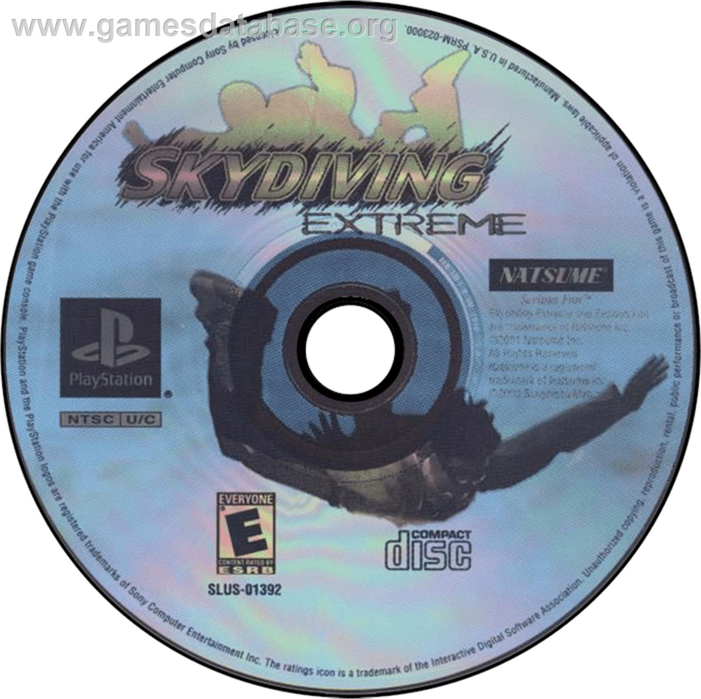 Skydiving Extreme - Sony Playstation - Artwork - Disc