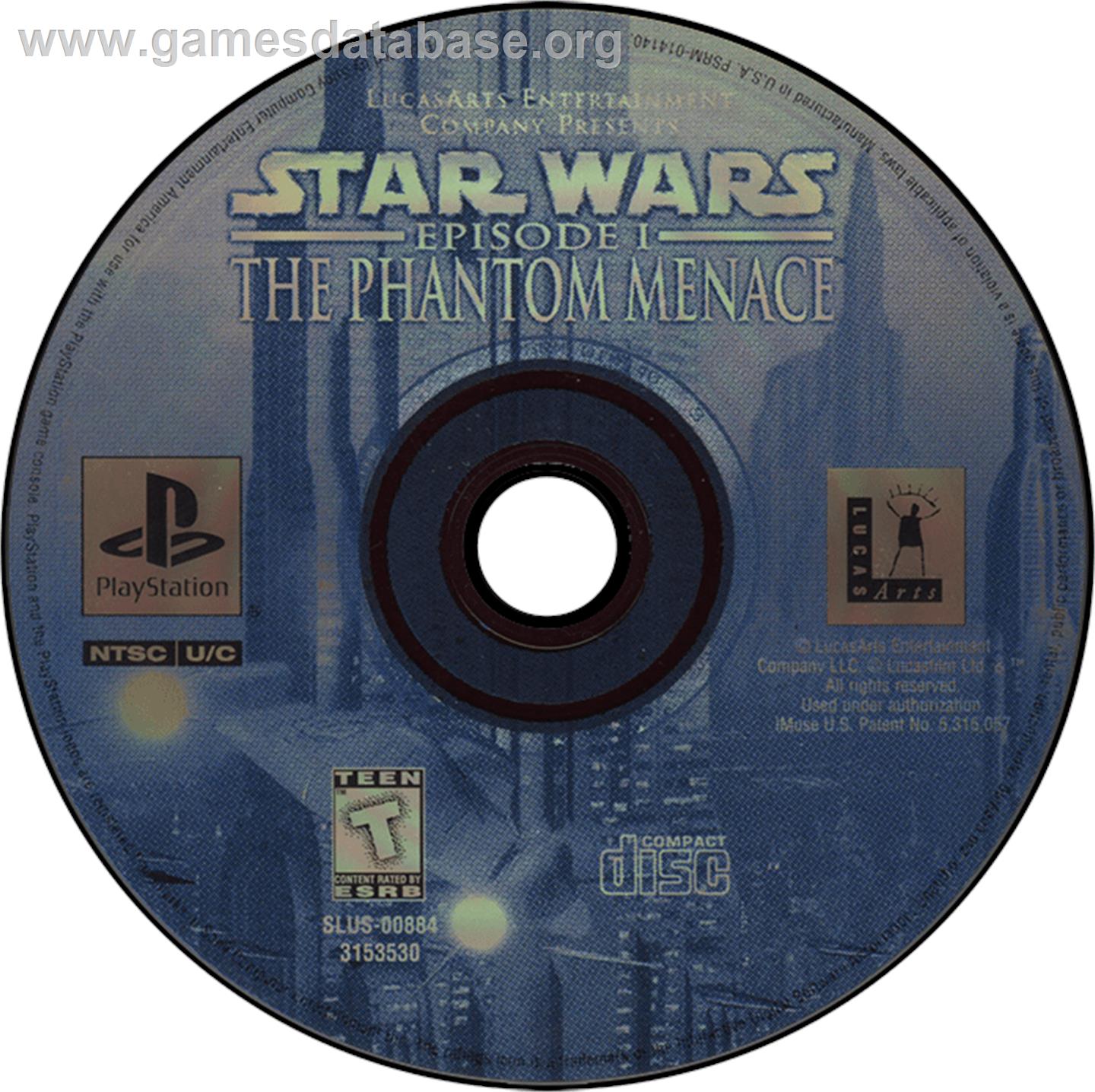 Star Wars: Episode I - The Phantom Menace - Sony Playstation - Artwork - Disc