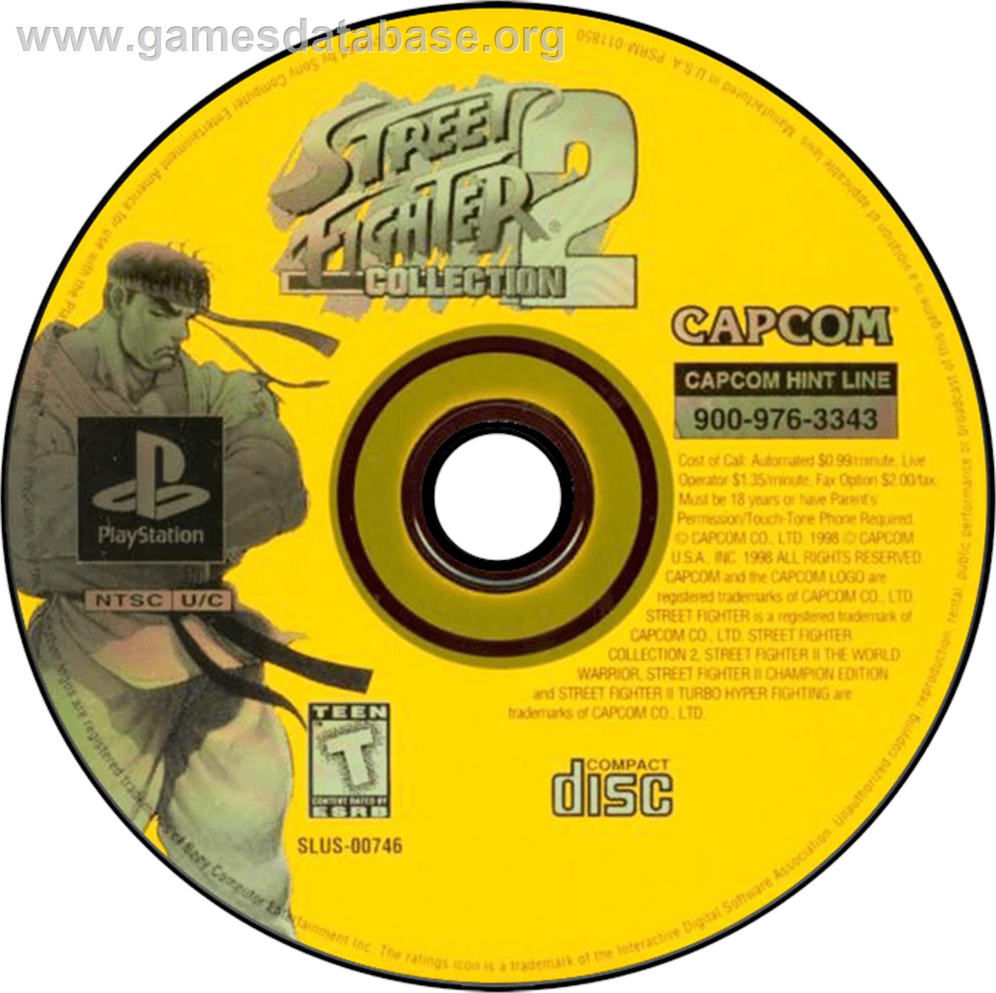 Street Fighter Collection 2 - Sony Playstation - Artwork - Disc