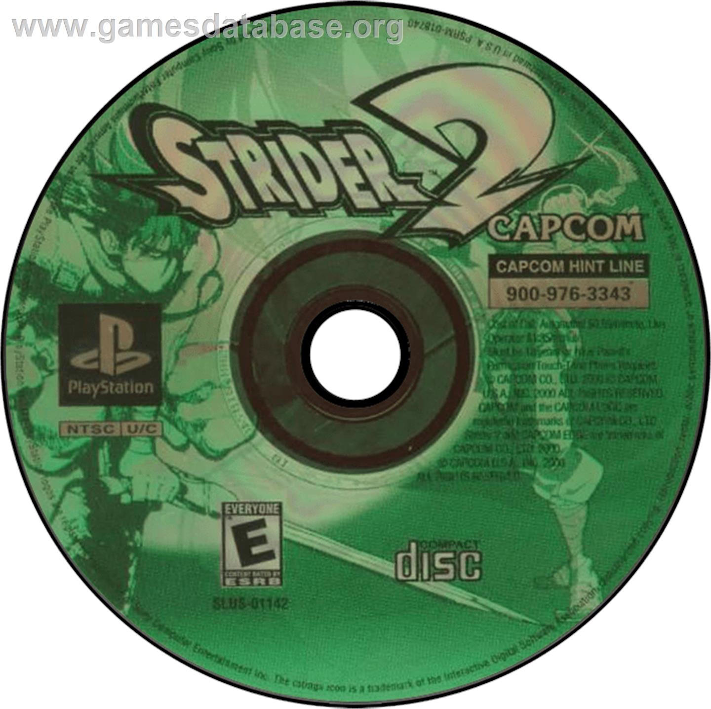 Strider 2 - Sony Playstation - Artwork - Disc