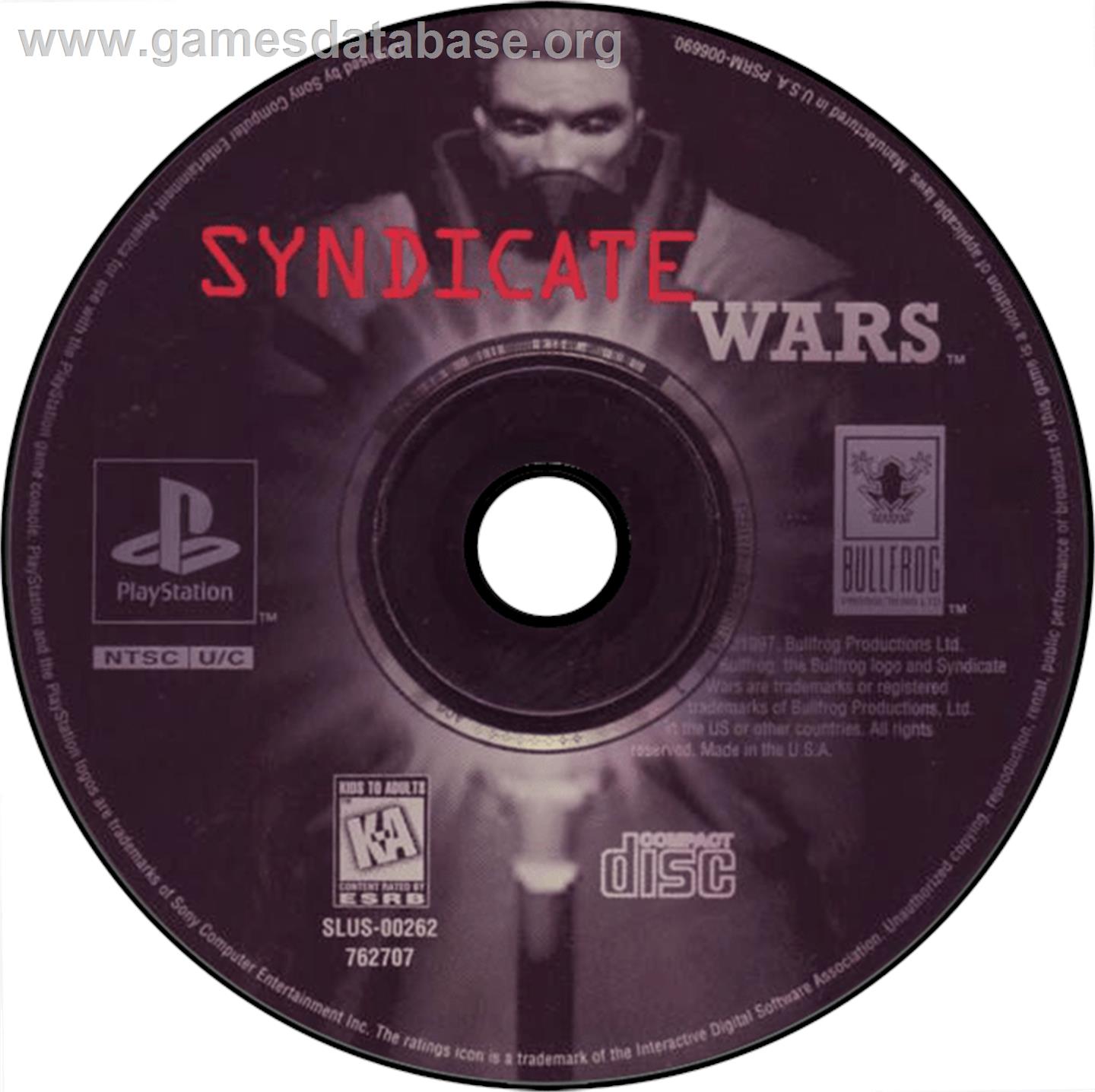 Syndicate Wars - Sony Playstation - Artwork - Disc