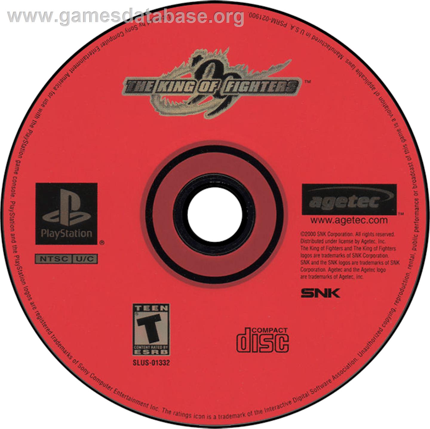 The King of Fighters '99 - Sony Playstation - Artwork - Disc
