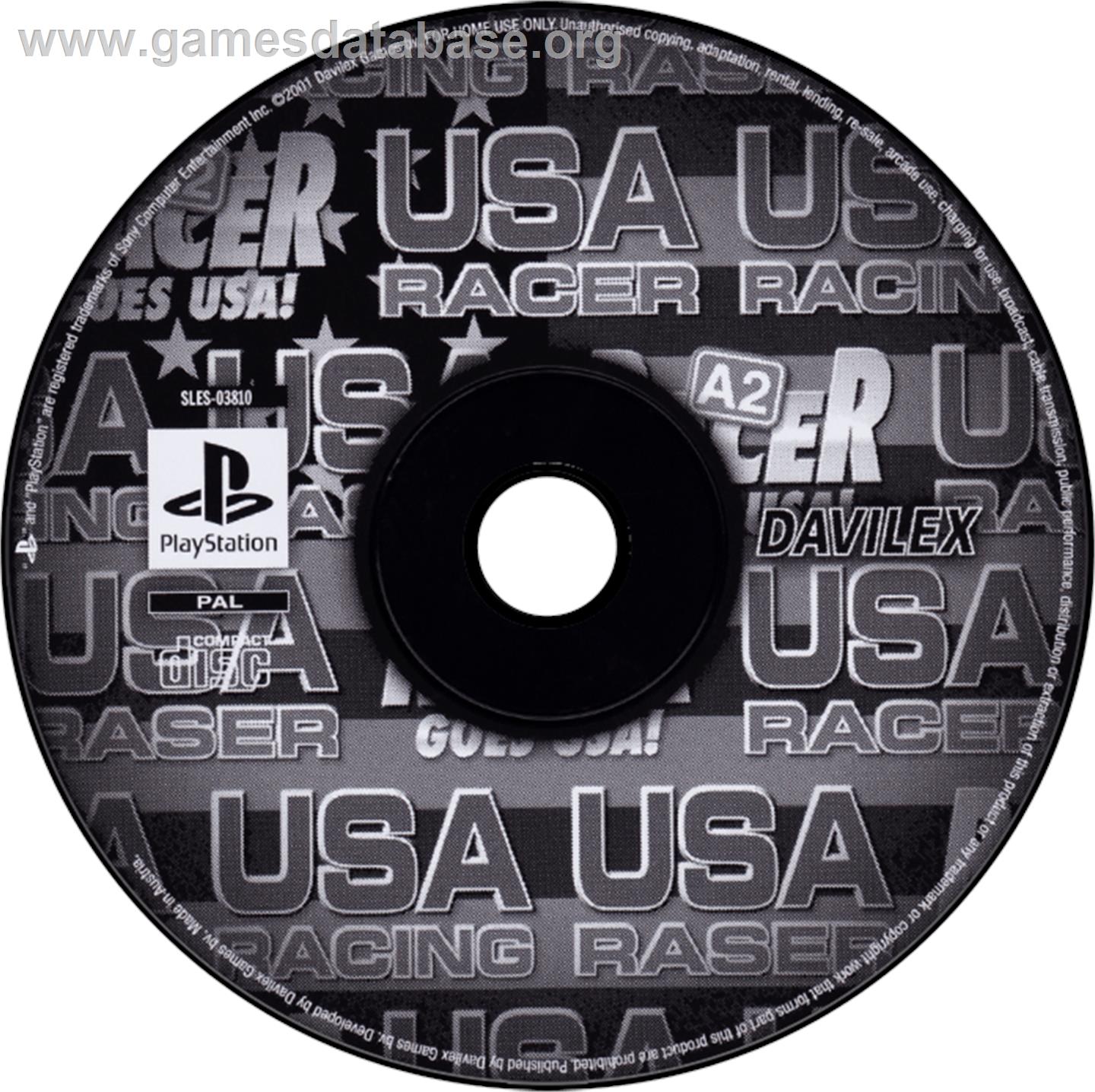 USA Racer - Sony Playstation - Artwork - Disc
