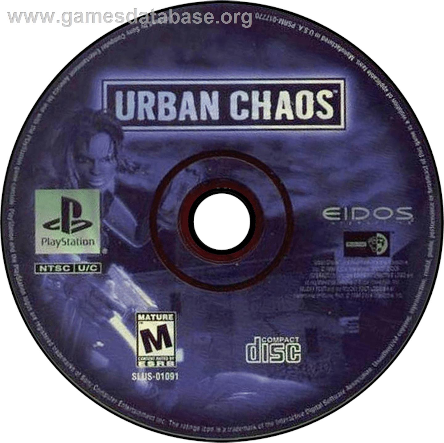 Urban Chaos - Sony Playstation - Artwork - Disc