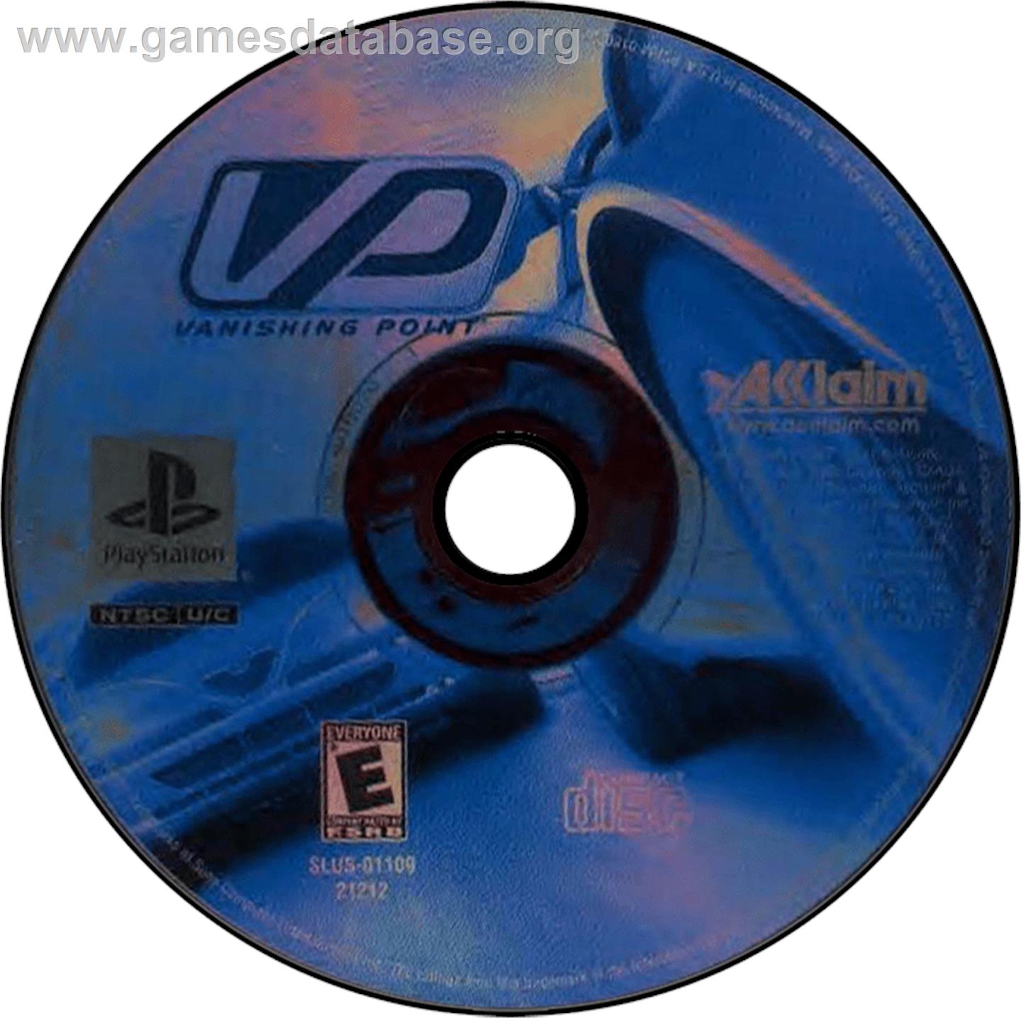 Vanishing Point - Sony Playstation - Artwork - Disc
