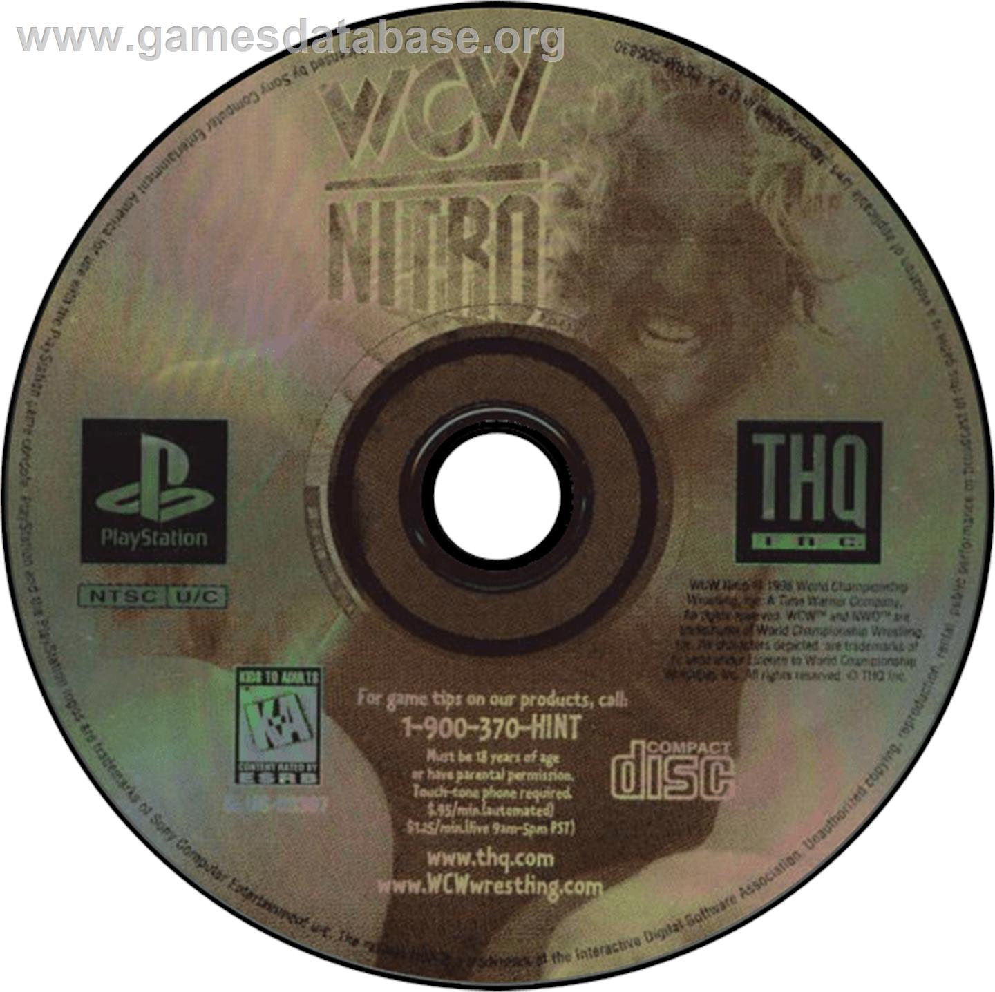 WCW Nitro - Sony Playstation - Artwork - Disc