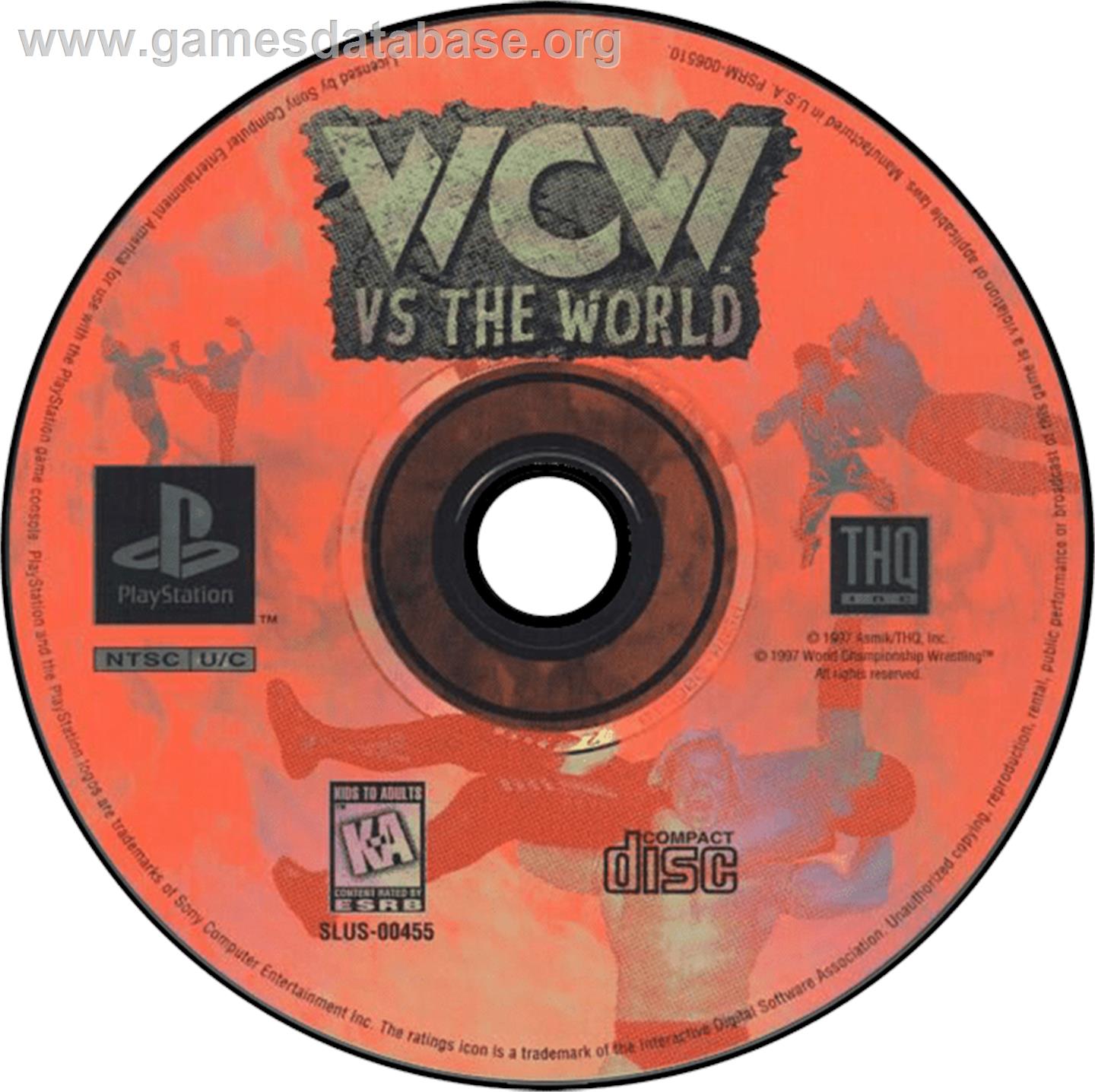 WCW vs. the World - Sony Playstation - Artwork - Disc