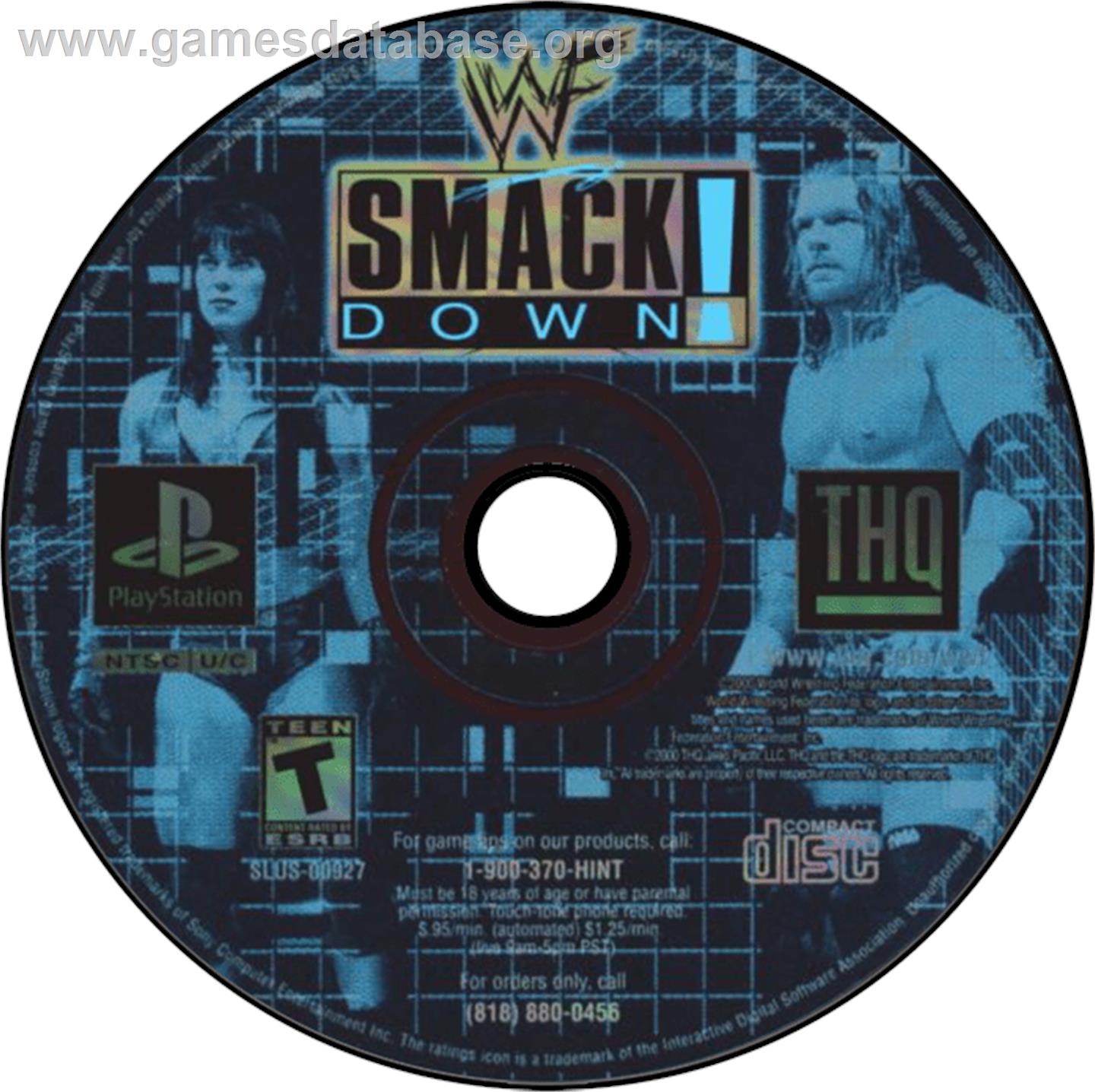 WWF Smackdown! - Sony Playstation - Artwork - Disc