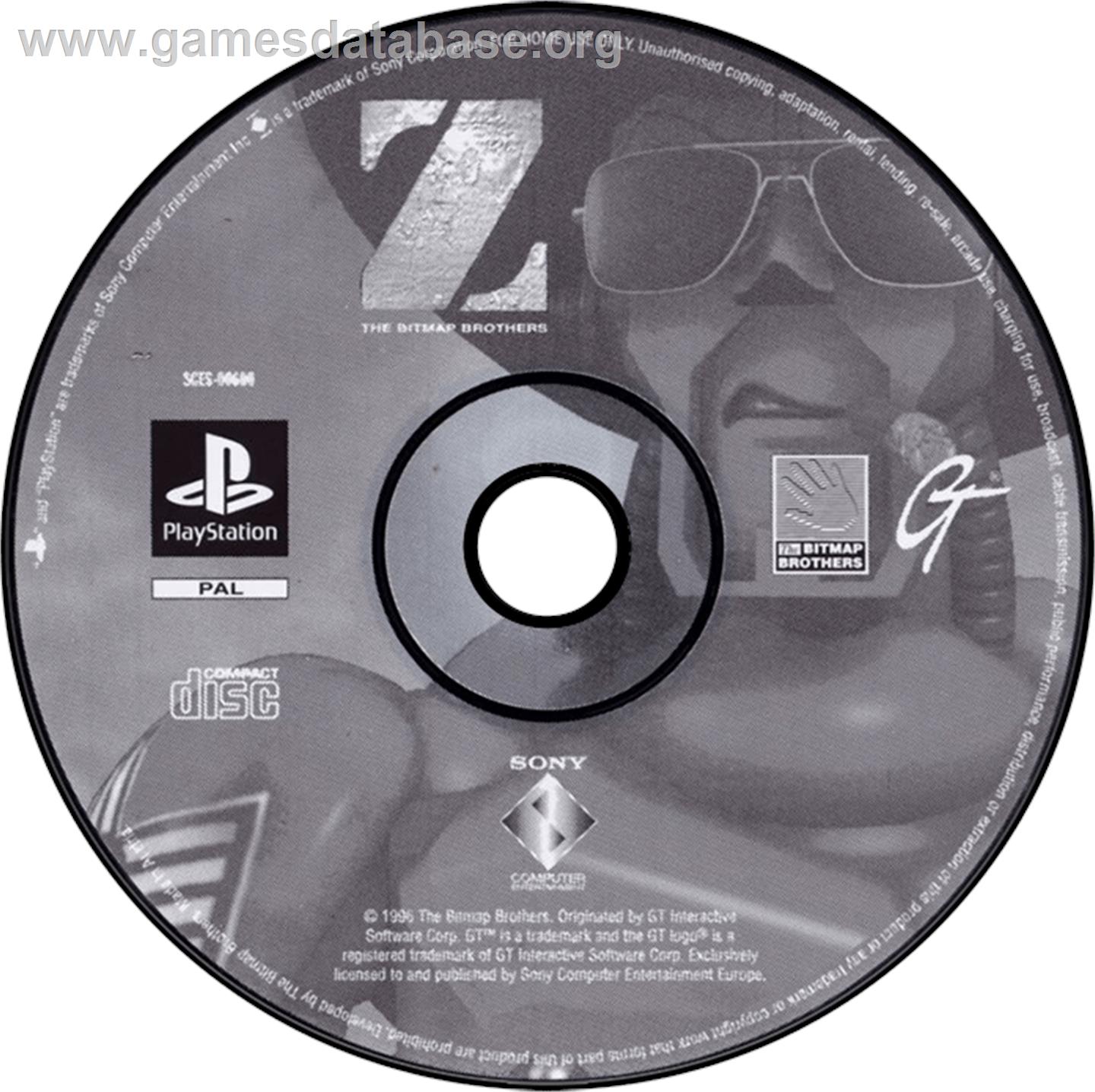 Z - Sony Playstation - Artwork - Disc