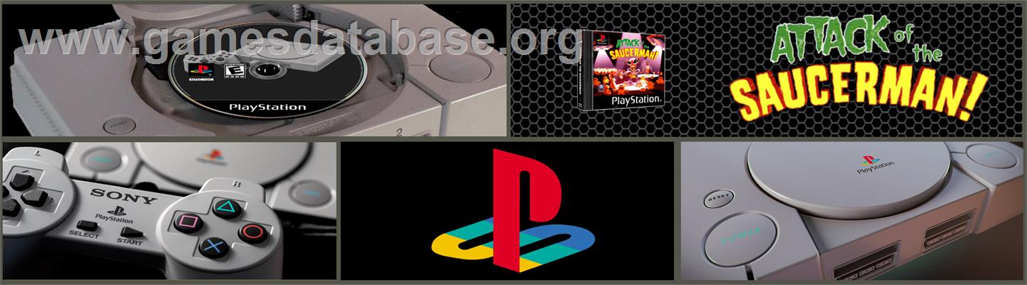 Attack of the Saucerman - Sony Playstation - Artwork - Marquee