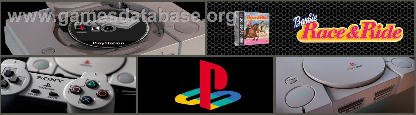 Barbie: Race and Ride - Sony Playstation - Artwork - Marquee