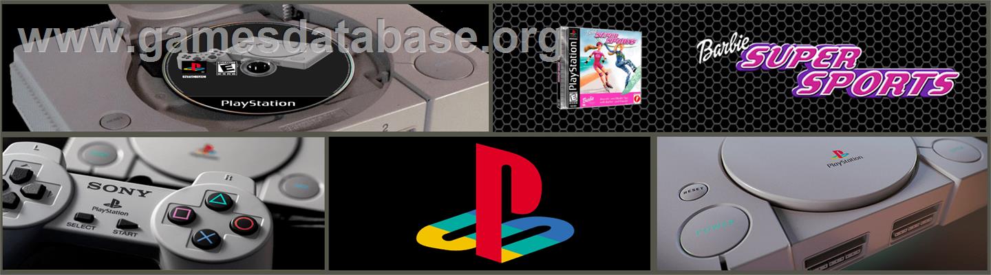 Barbie: Super Sports - Sony Playstation - Artwork - Marquee