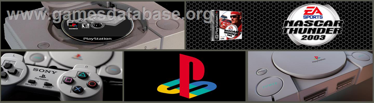 NASCAR Thunder 2003 - Sony Playstation - Artwork - Marquee