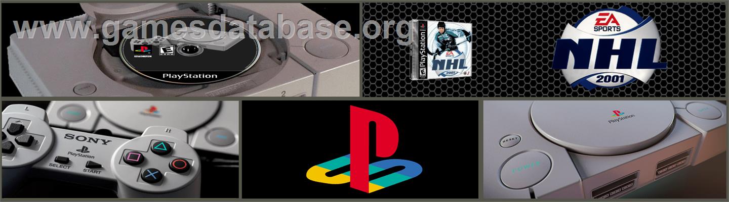 NHL 2001 - Sony Playstation - Artwork - Marquee