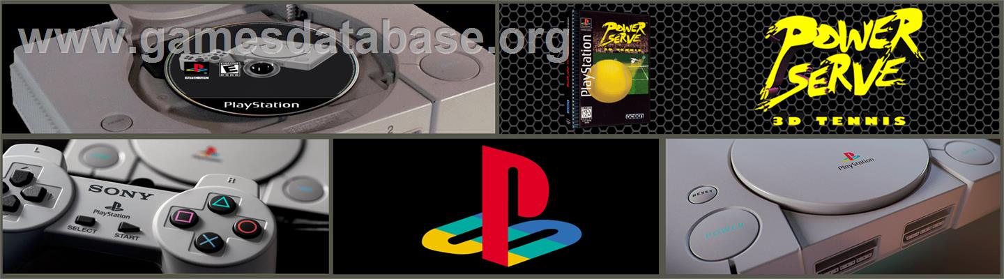 Power Serve 3D Tennis - Sony Playstation - Artwork - Marquee