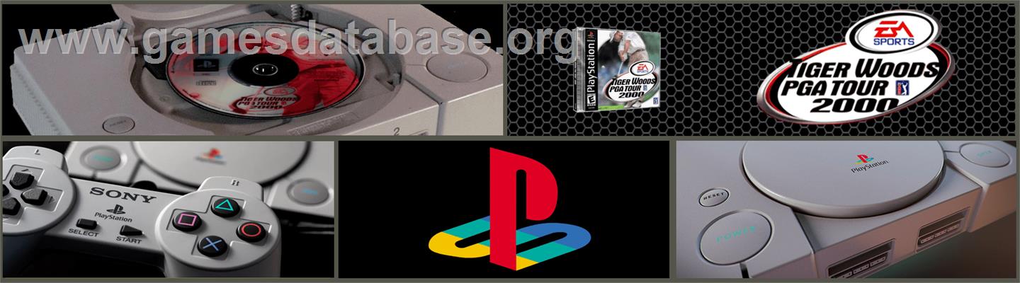 Tiger Woods PGA Tour 2000 - Sony Playstation - Artwork - Marquee