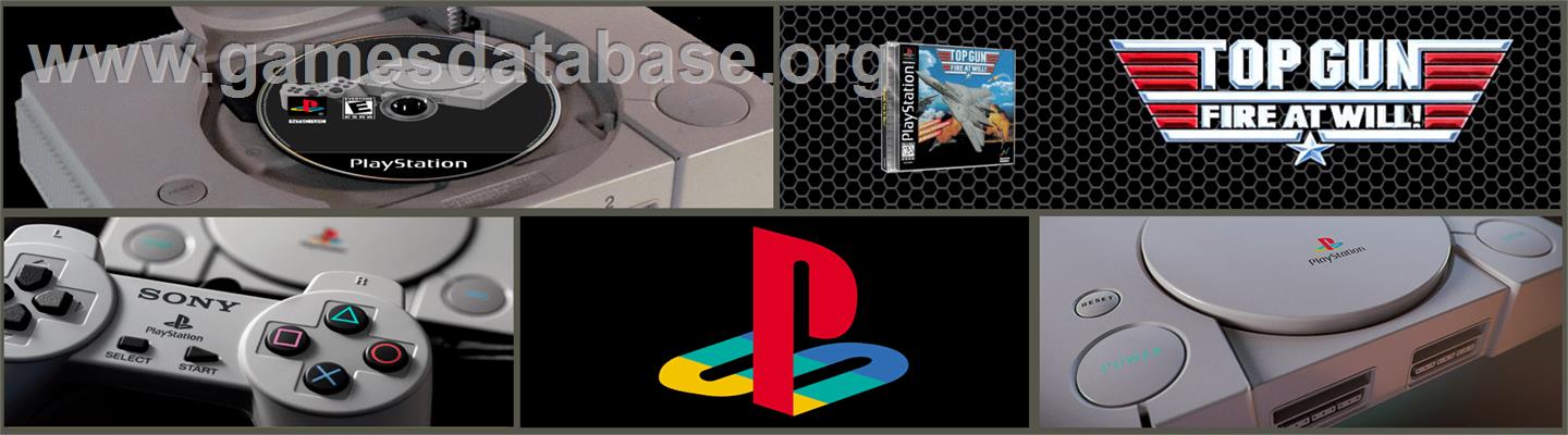 Top Gun: Fire at Will - Sony Playstation - Artwork - Marquee