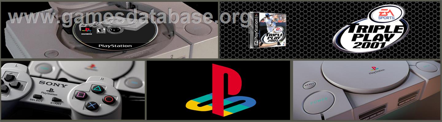 Triple Play 2001 - Sony Playstation - Artwork - Marquee