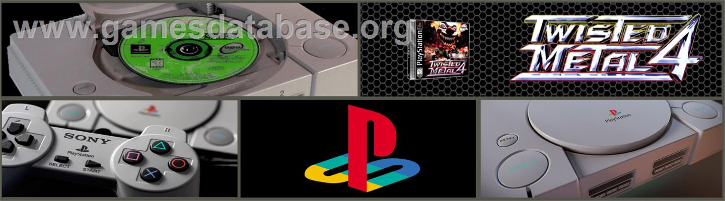Twisted Metal 4 - Sony Playstation - Artwork - Marquee