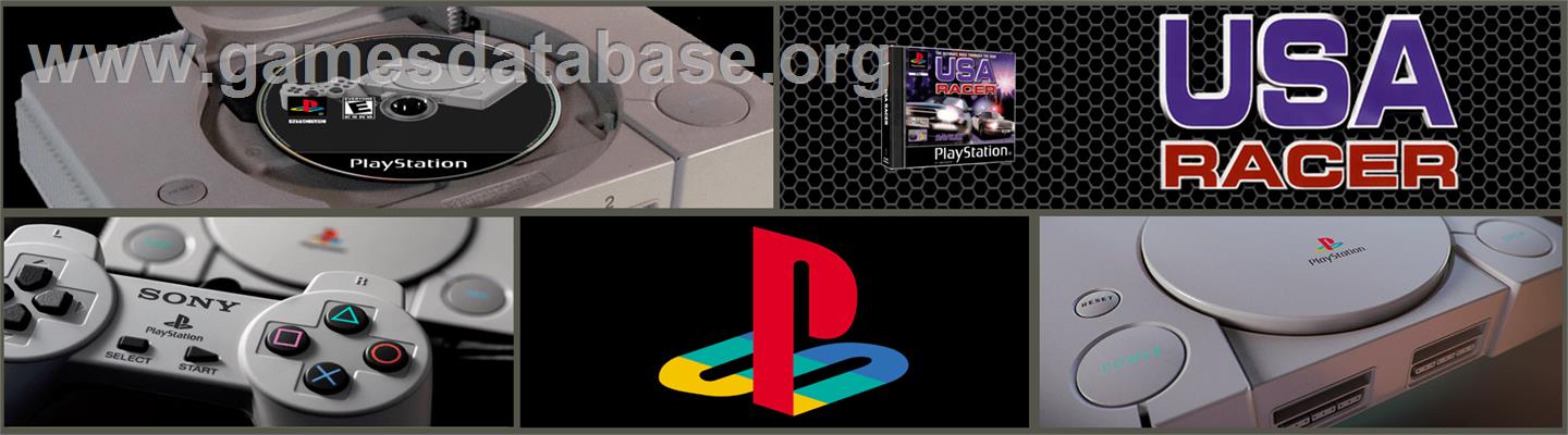USA Racer - Sony Playstation - Artwork - Marquee