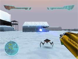 In game image of Armorines: Project S.W.A.R.M. on the Sony Playstation.