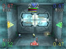 In game image of Blast Chamber on the Sony Playstation.