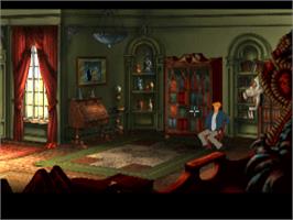 In game image of Broken Sword 2: The Smoking Mirror on the Sony Playstation.