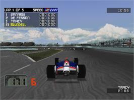 In game image of CART World Series on the Sony Playstation.