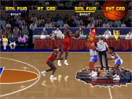 In game image of College Slam on the Sony Playstation.