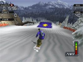 In game image of Cool Boarders 3 on the Sony Playstation.