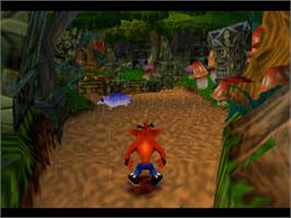 In game image of Crash Bandicoot 2: Cortex Strikes Back on the Sony Playstation.