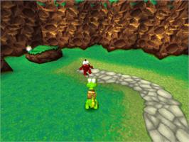 In game image of Croc: Legend of the Gobbos on the Sony Playstation.