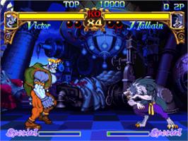 In game image of Darkstalkers: The Night Warriors on the Sony Playstation.