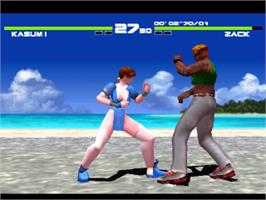 In game image of Dead or Alive on the Sony Playstation.