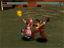 In game image of Destrega on the Sony Playstation.