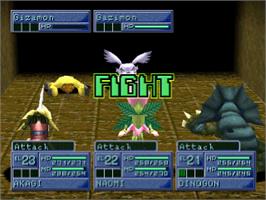 In game image of Digimon World 2 on the Sony Playstation.