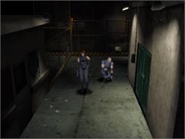 In game image of Dino Crisis on the Sony Playstation.
