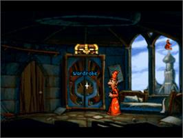 In game image of Discworld on the Sony Playstation.
