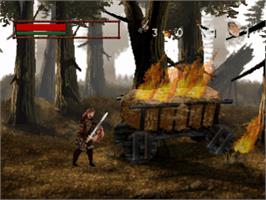 In game image of DragonHeart: Fire & Steel on the Sony Playstation.
