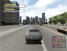 In game image of Driver 2 on the Sony Playstation.