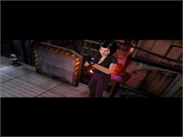 In game image of Fear Effect on the Sony Playstation.