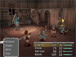 In game image of Final Fantasy IX on the Sony Playstation.